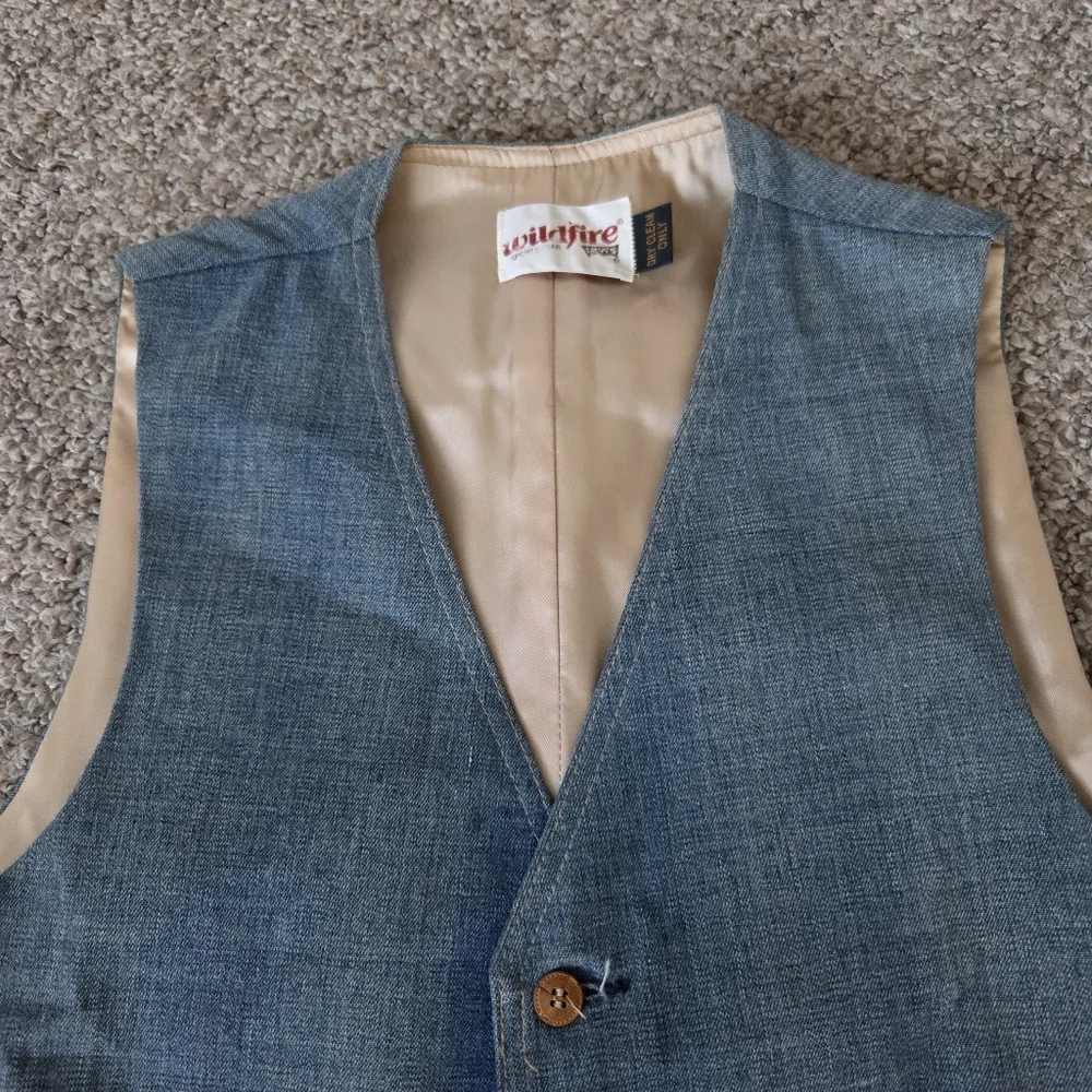 Vintage 70's Levi's Wildfire Sportswear Denim Vest size‎ ?